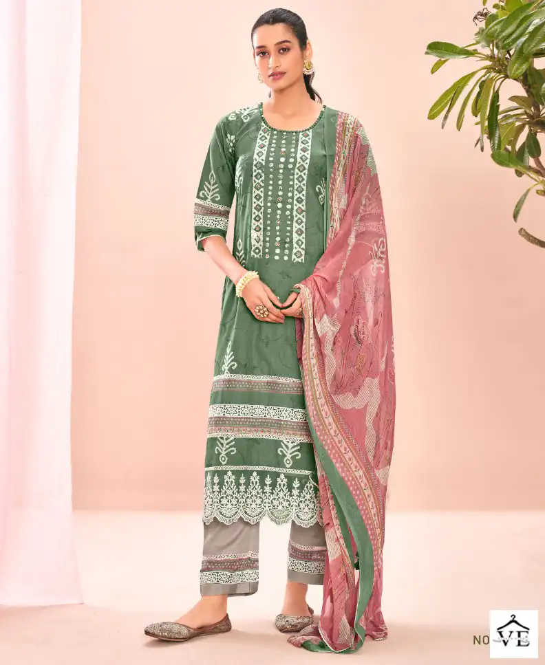 Jayvijay Oksana Vol 2 Pure Cotton Wholesale Designer Salwar Suit Catalog — Wholesale Salwar Suits, MPA wholesale from Surat — view 1