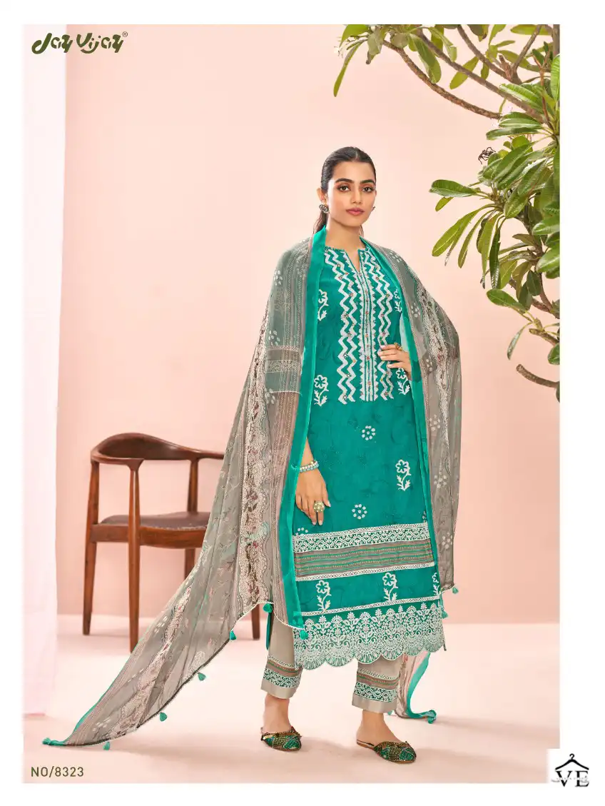 Jayvijay Oksana Vol 2 Pure Cotton Wholesale Designer Salwar Suit Catalog — Wholesale Salwar Suits, MPA wholesale from Surat - Gallery Image 5