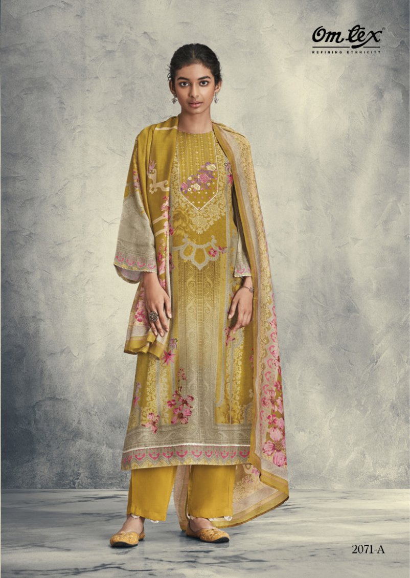Omtex Swara Muslin Wholesale Designer Salwar Suit Catalog — Wholesale Salwar Suits, MPA wholesale from Surat - Gallery Image 2