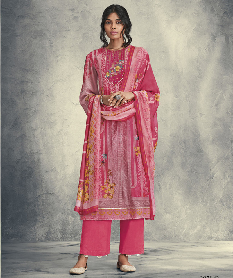 Omtex Swara Muslin Wholesale Designer Salwar Suit Catalog — Wholesale Salwar Suits, MPA wholesale from Surat — view 1