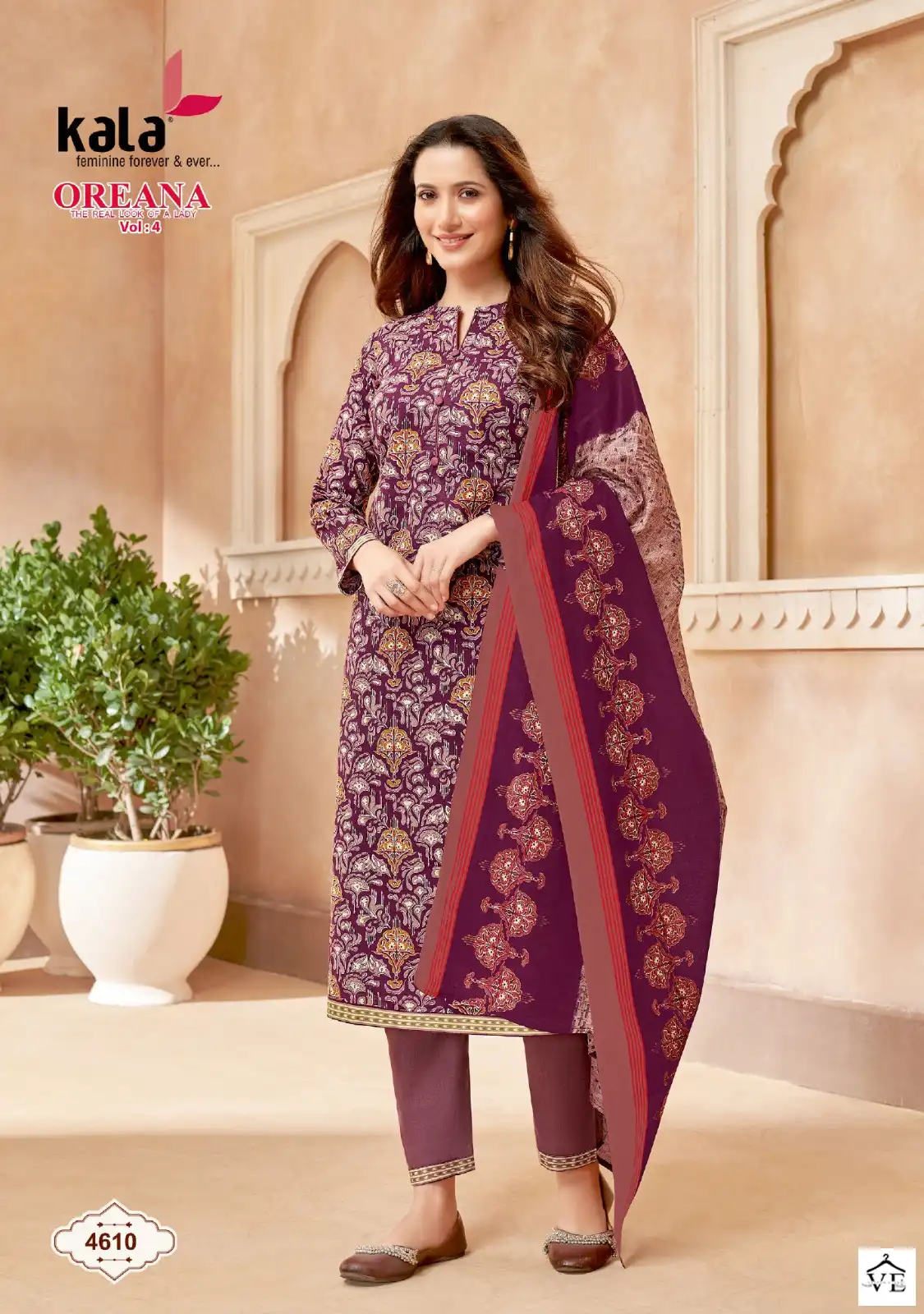Kala Fashion Oreana Vol 4 Cotton Wholesale Readymade Suits Catalog — Wholesale Salwar Suits, MPA wholesale from Surat - Gallery Image 3