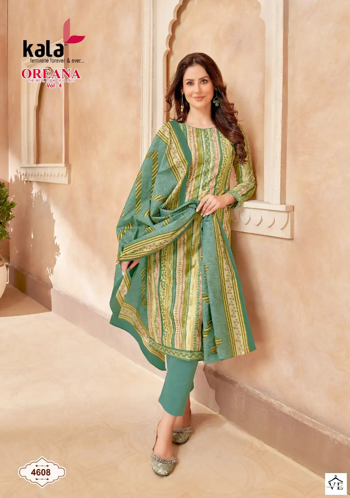Kala Fashion Oreana Vol 4 Cotton Wholesale Readymade Suits Catalog — Wholesale Salwar Suits, MPA wholesale from Surat - Gallery Image 4