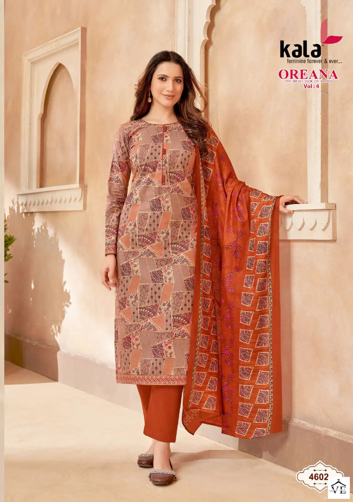 Kala Fashion Oreana Vol 4 Cotton Wholesale Readymade Suits Catalog — Wholesale Salwar Suits, MPA wholesale from Surat - Gallery Image 7