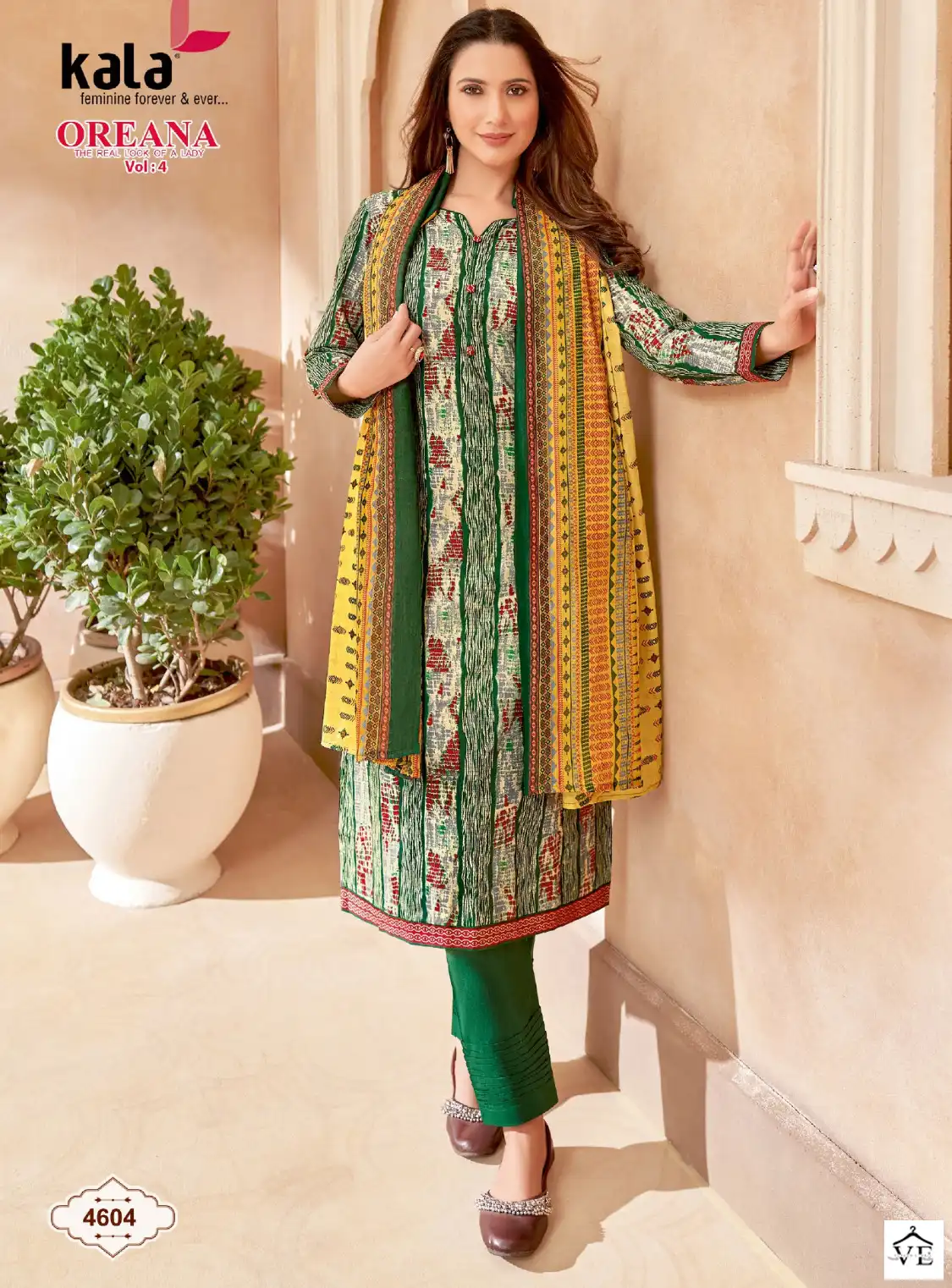 Kala Fashion Oreana Vol 4 Cotton Wholesale Readymade Suits Catalog — Wholesale Salwar Suits, MPA wholesale from Surat — view 1