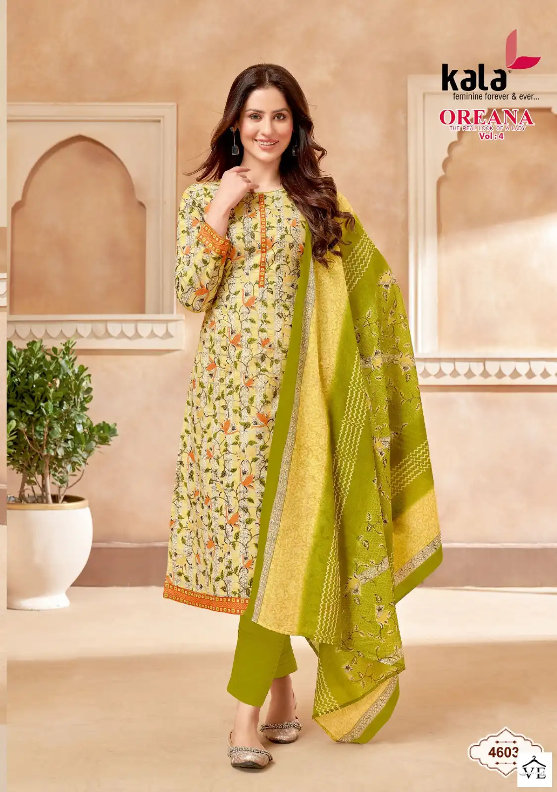 Kala Fashion Oreana Vol 4 Cotton Wholesale Readymade Suits Catalog — Wholesale Salwar Suits, MPA wholesale from Surat - Gallery Image 9
