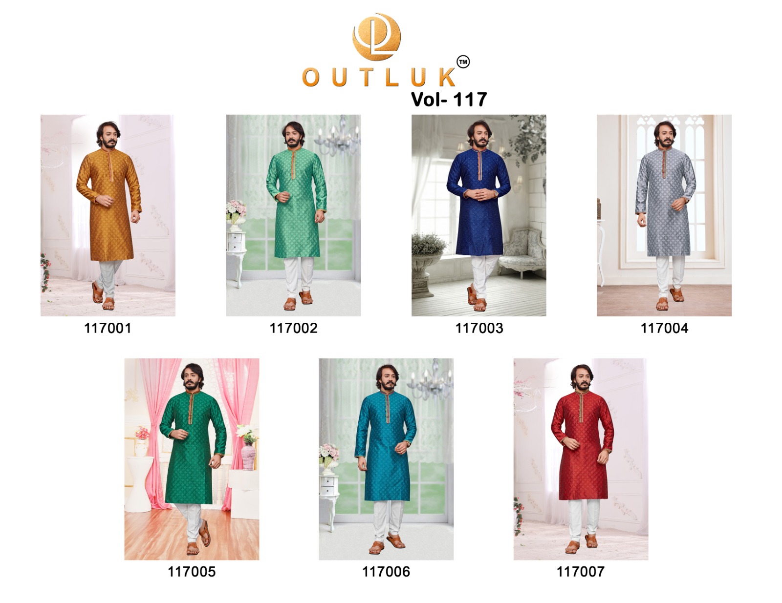 Outluk Vol 117 Jacquard Wholesale Kurta With Bottom Catalog - Image 8