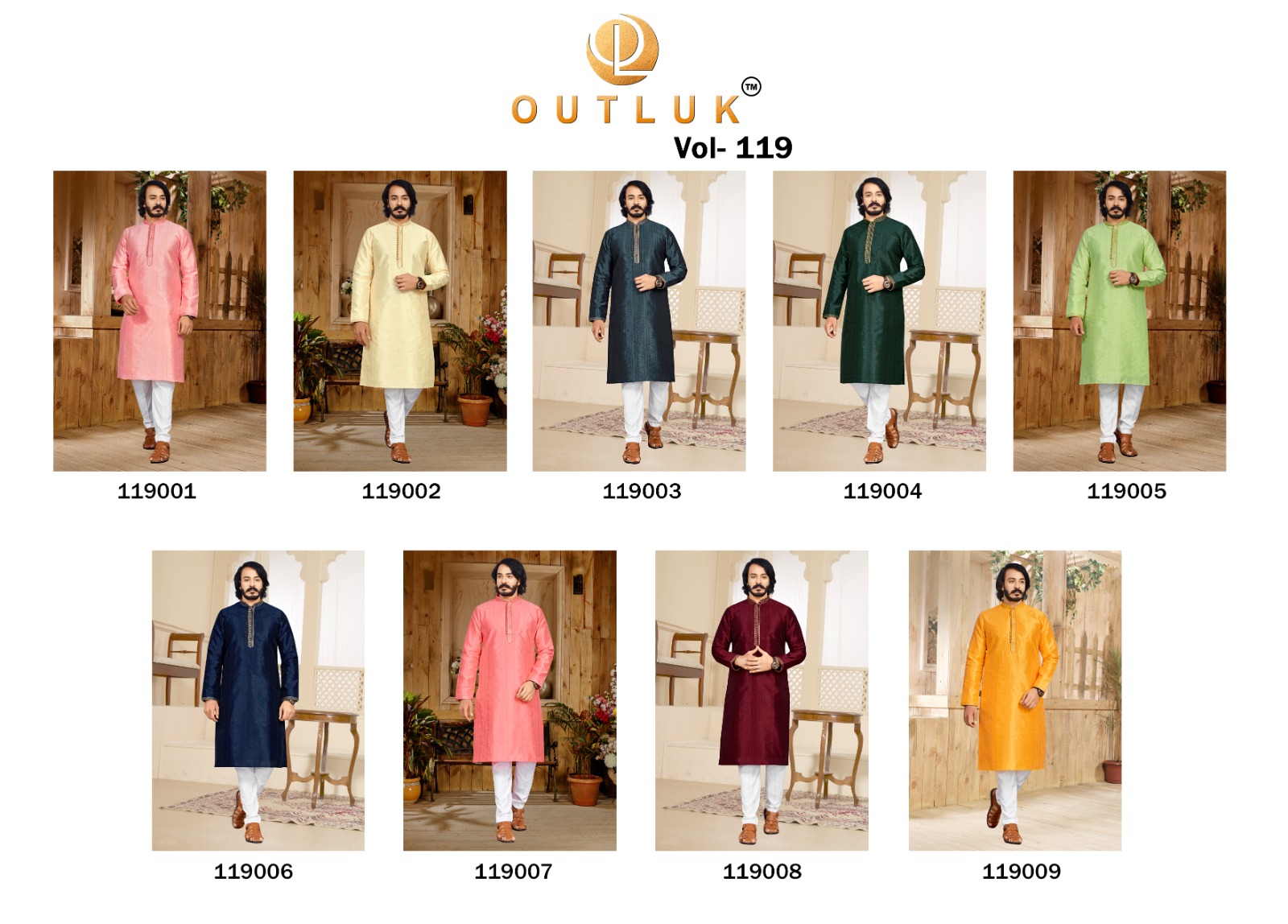 Outluk Vol 119 Jacquard Wholesale Kurta With Bottom Catalog - Image 10