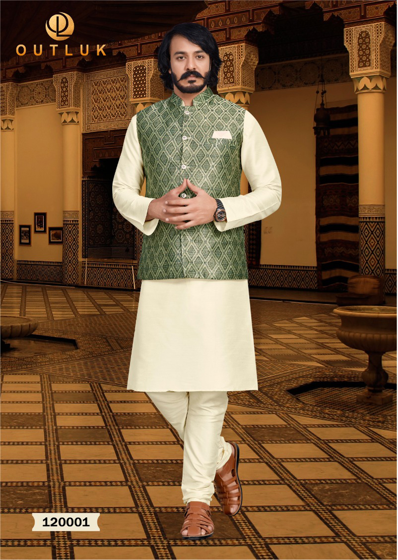 Outlook Vol 120 Pure Art Silk Wholesale Kurta With Bottom Catalog - Image 2