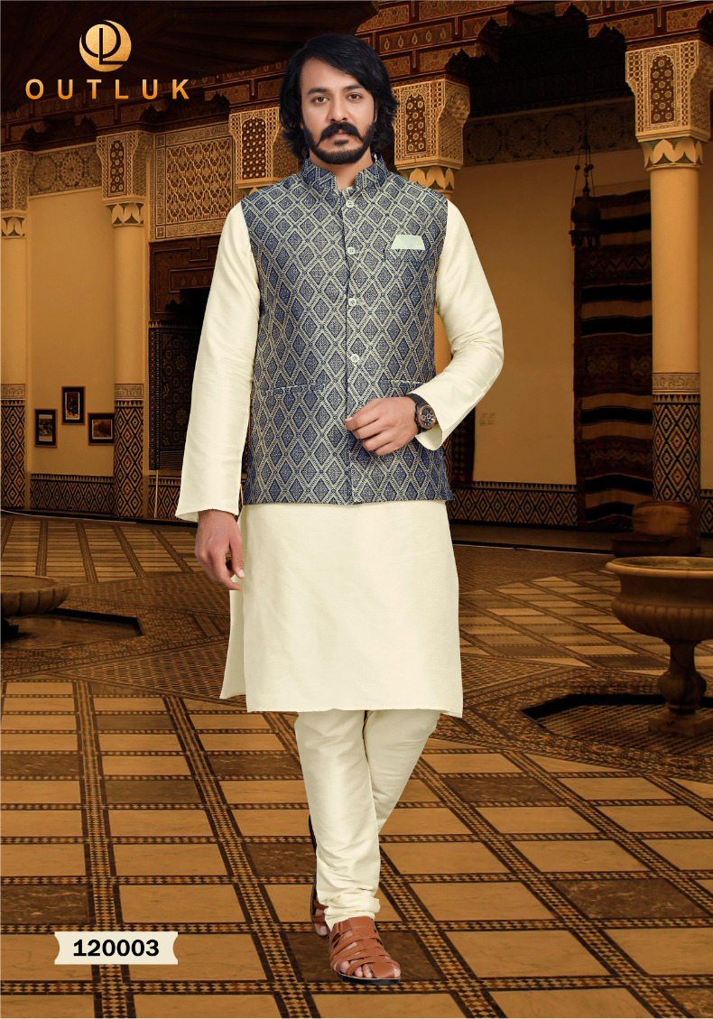 Outlook Vol 120 Pure Art Silk Wholesale Kurta With Bottom Catalog - Image 4