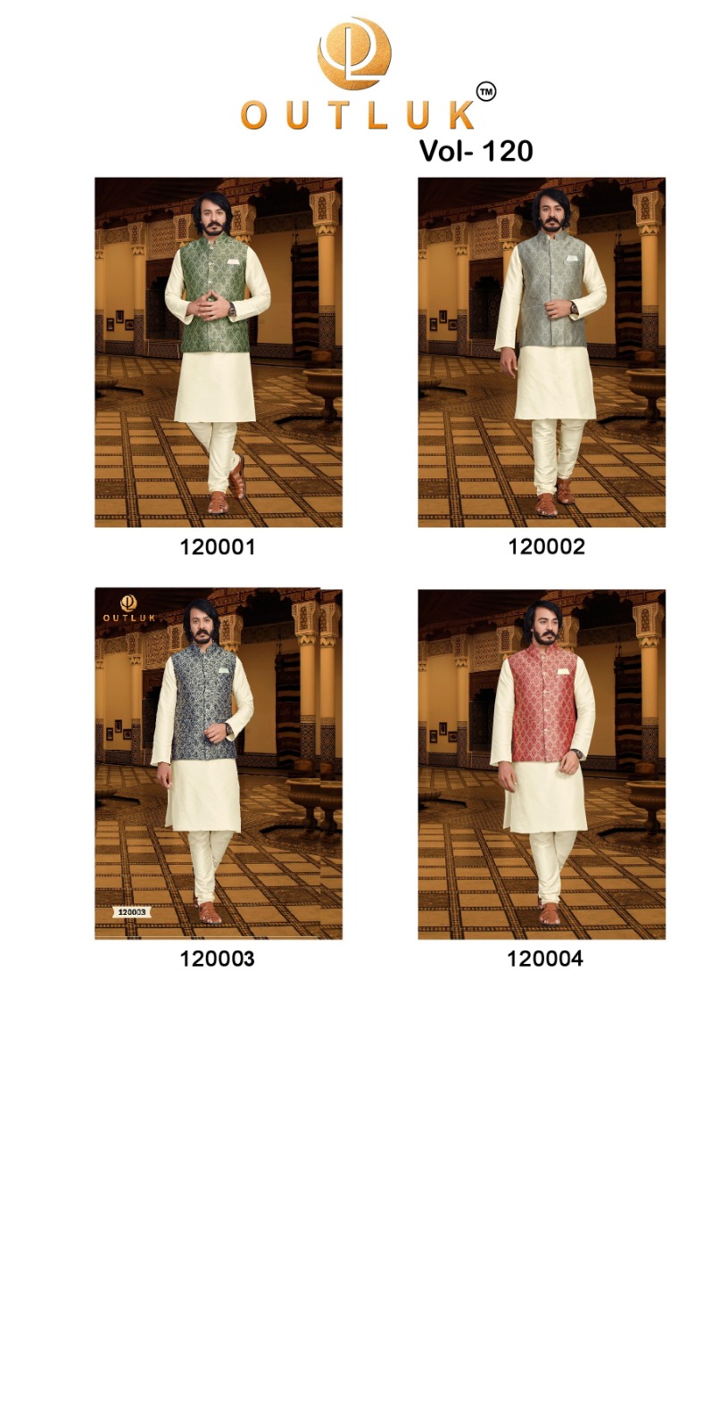 Outlook Vol 120 Pure Art Silk Wholesale Kurta With Bottom Catalog - Image 5