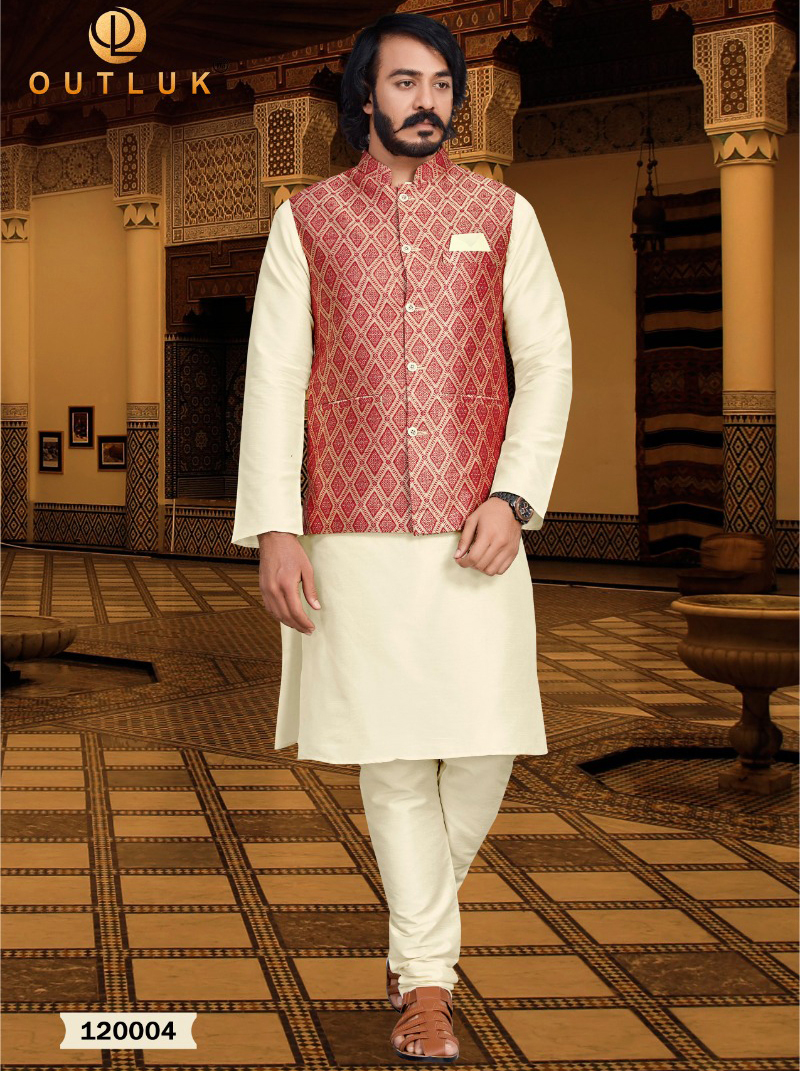 Outlook Vol 120 Pure Art Silk Wholesale Kurta With Bottom Catalog