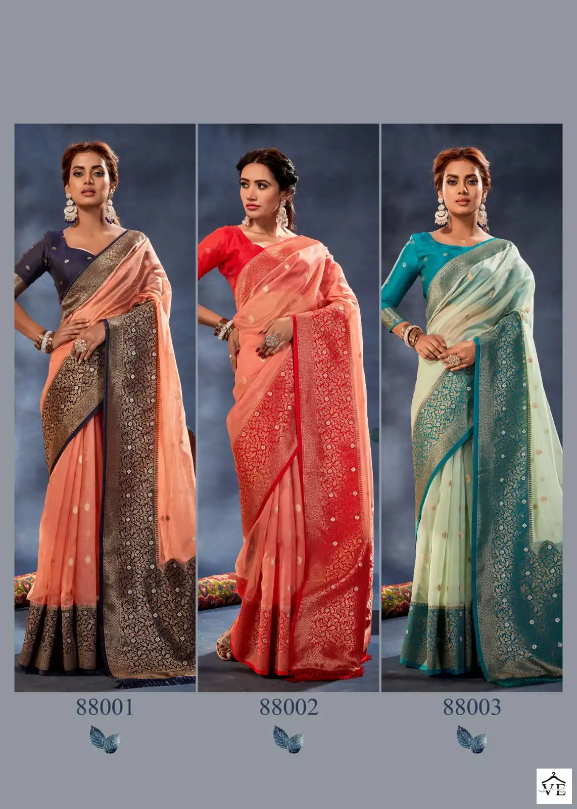 Raj Path Orum Organza Banarasi Silk Wholesale Sarees Catalog — Wholesale Sarees, MPA wholesale from Surat - Gallery Image 6