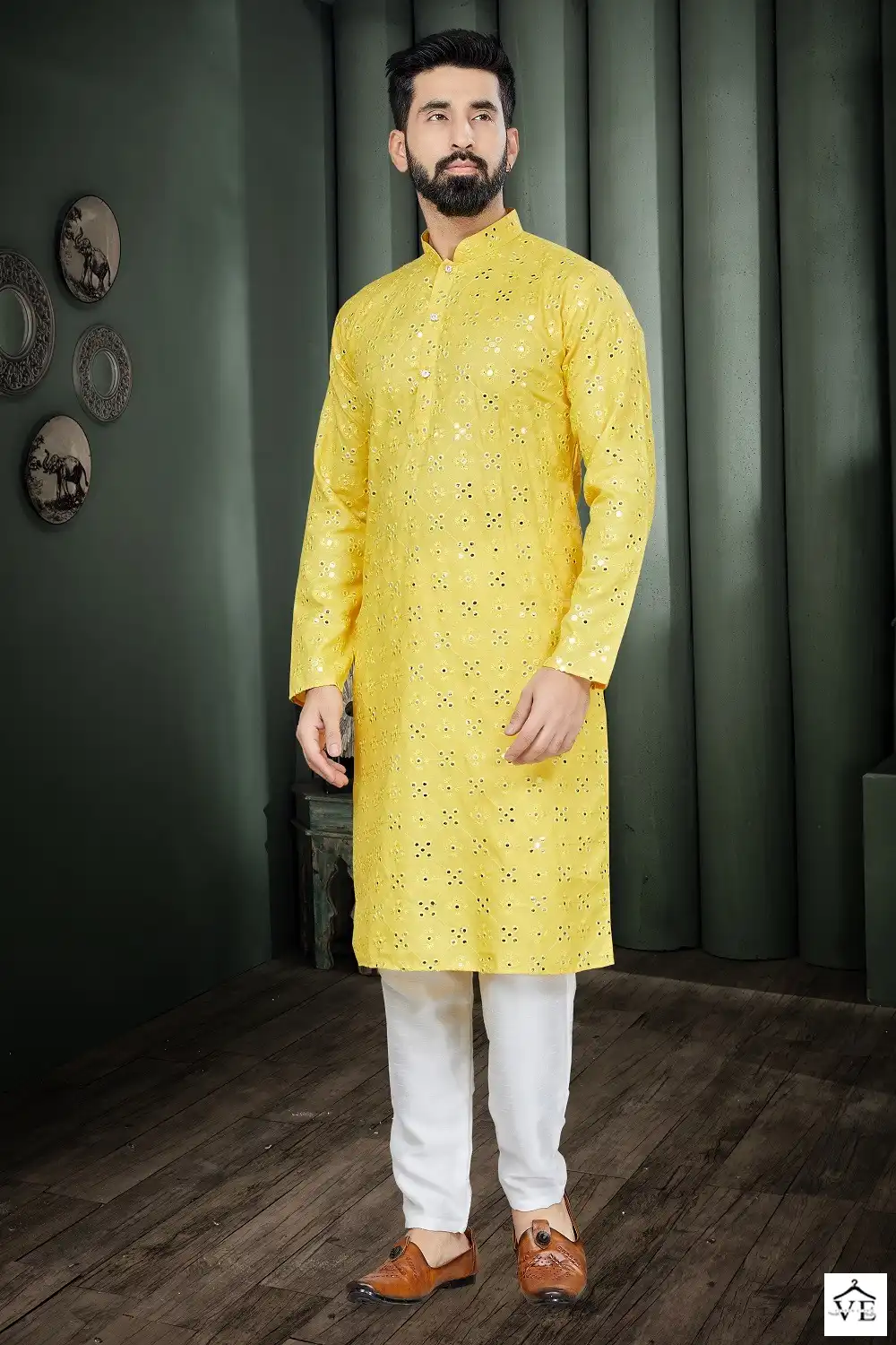 Outlook Combo Vol 1 Cotton Wholesale Kurta Pajama Catalog — Singles, MPA wholesale from Surat — view 8