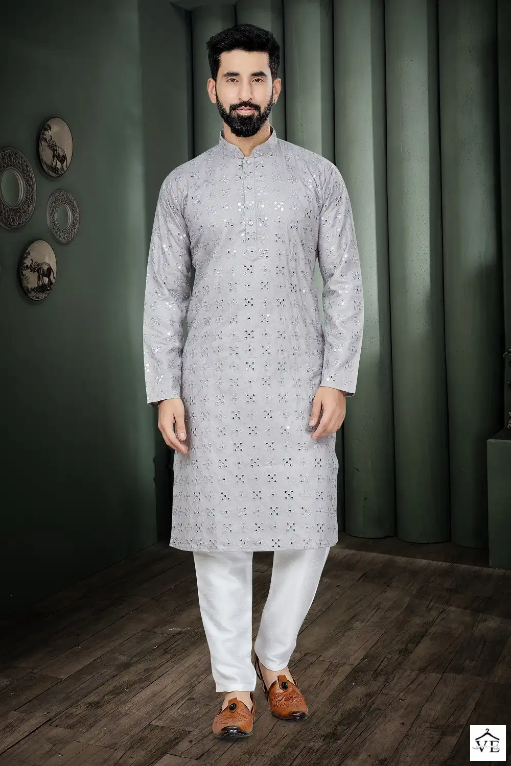 Outlook Combo Vol 1 Cotton Wholesale Kurta Pajama Catalog — Singles, MPA wholesale from Surat — view 3