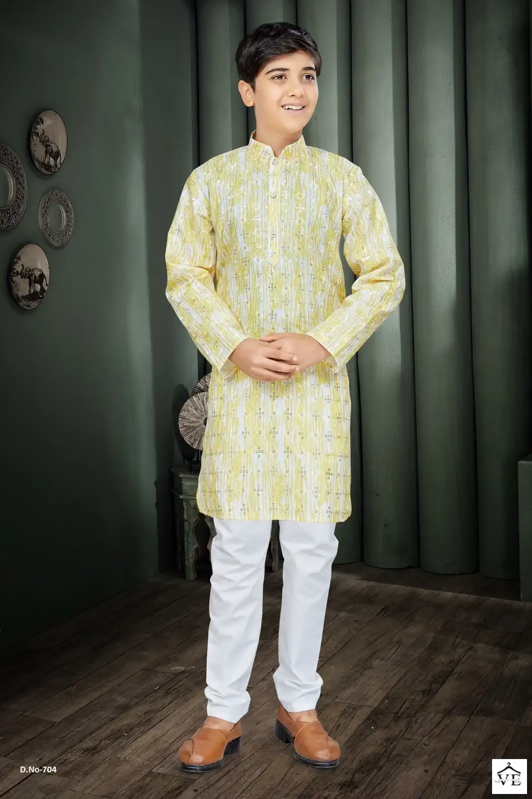 Outluk Kids Vol 7 Cotton Wholesale Kurta With Pajama Catalog — Singles, MPA wholesale from Surat — view 2