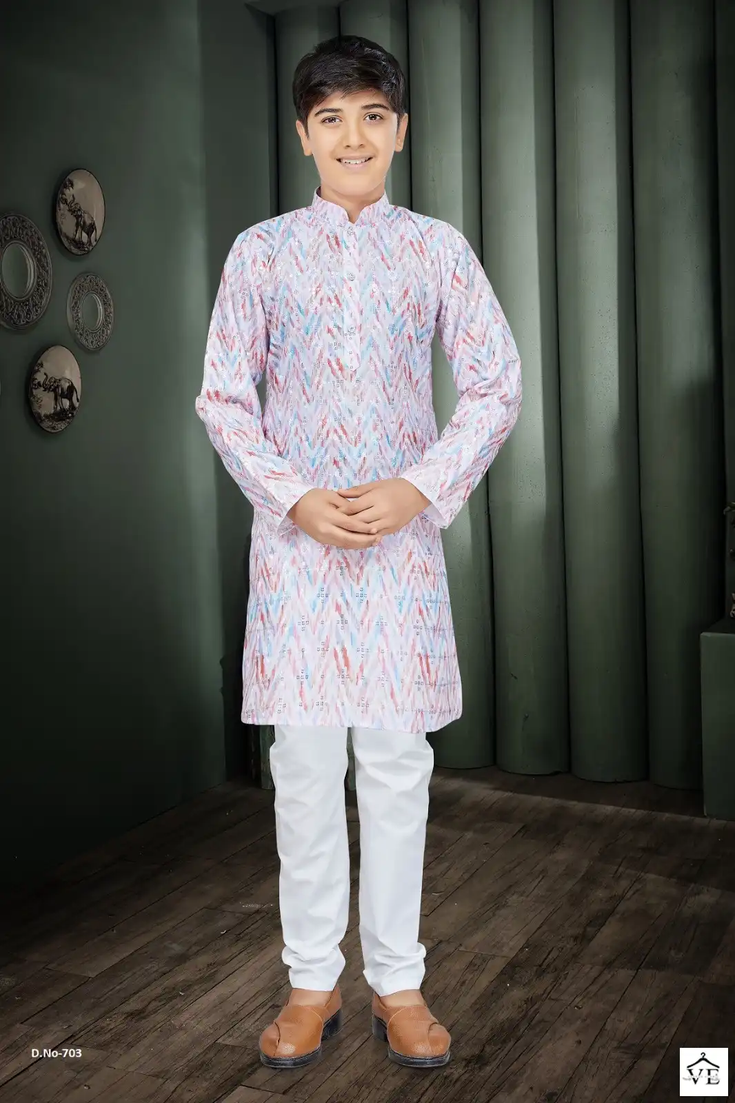 Outluk Kids Vol 7 Cotton Wholesale Kurta With Pajama Catalog — Singles, MPA wholesale from Surat — view 4