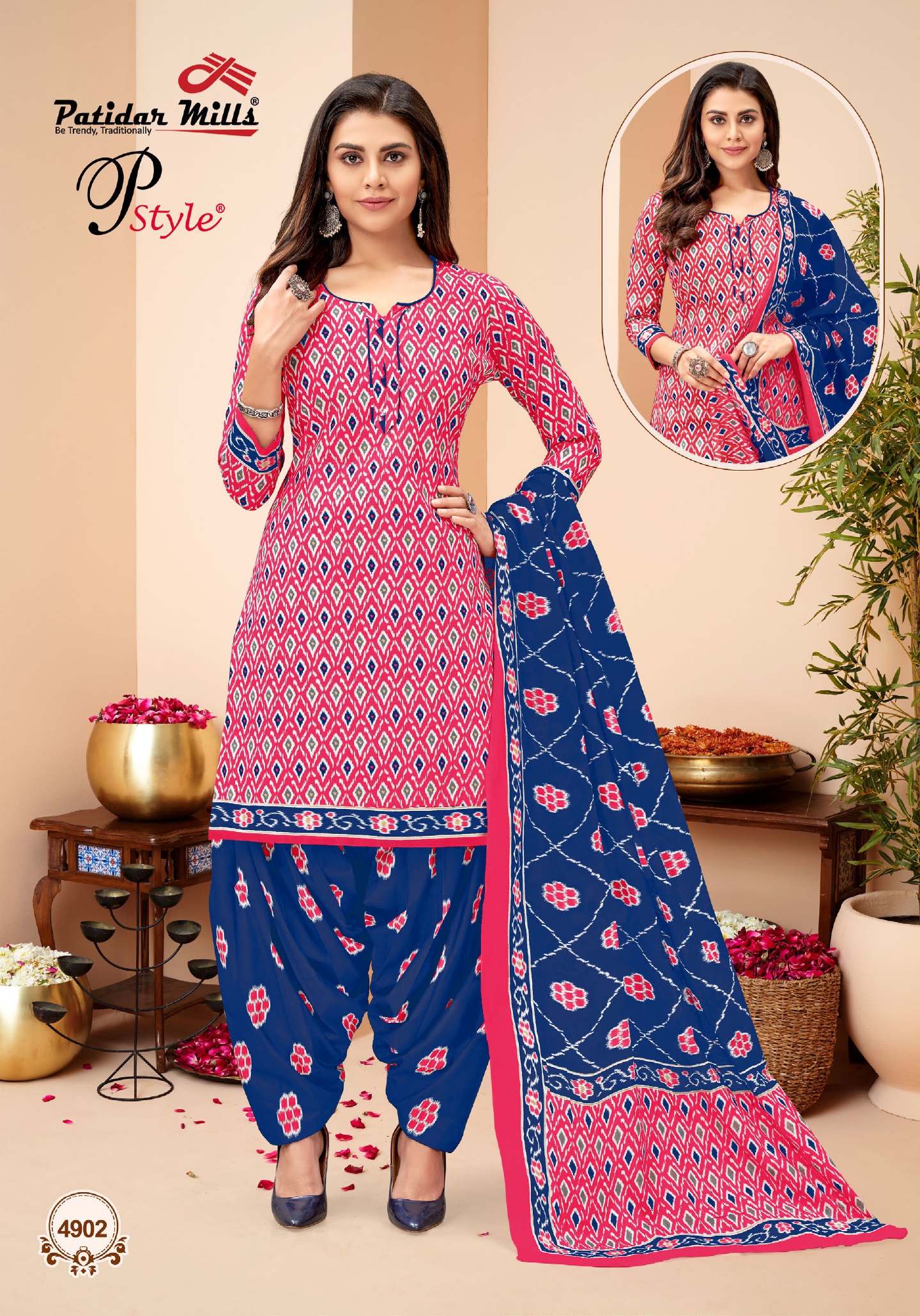 Vardan Ethnic P Style Vol 49 Cotton Wholesale Salwar Suit Catalog — Wholesale Salwar Suits, MPA wholesale from Surat - Gallery Image 2