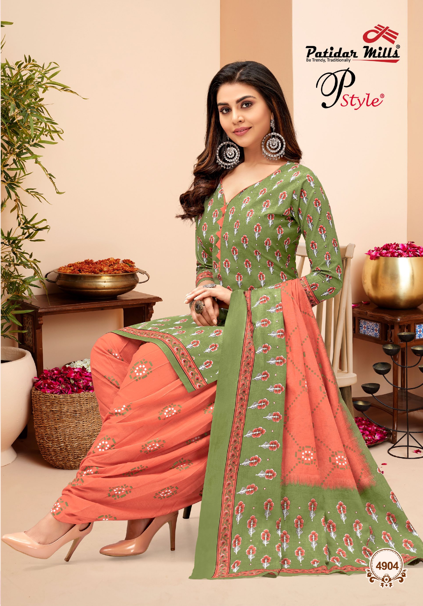 Vardan Ethnic P Style Vol 49 Cotton Wholesale Salwar Suit Catalog — Wholesale Salwar Suits, MPA wholesale from Surat - Gallery Image 4