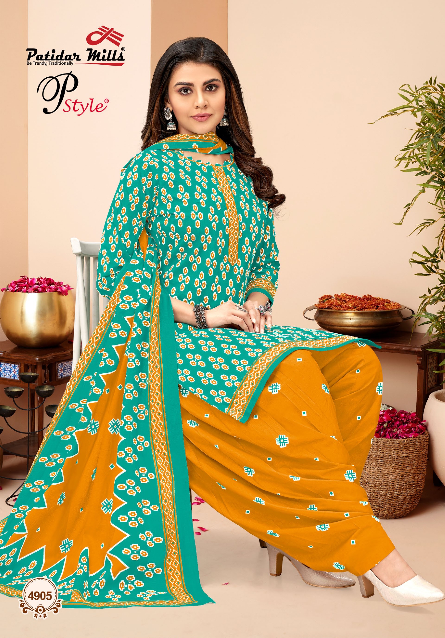 Vardan Ethnic P Style Vol 49 Cotton Wholesale Salwar Suit Catalog — Wholesale Salwar Suits, MPA wholesale from Surat - Gallery Image 5