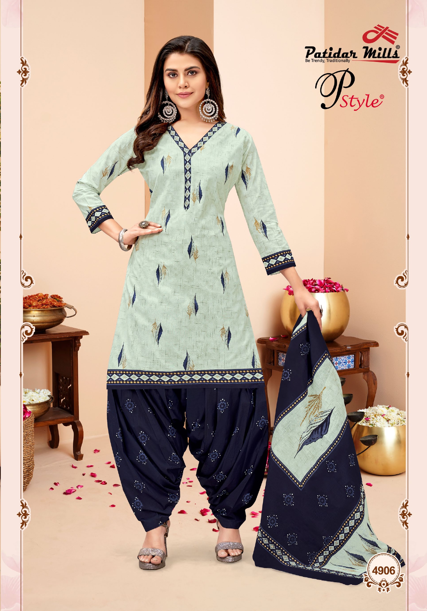 Vardan Ethnic P Style Vol 49 Cotton Wholesale Salwar Suit Catalog — Wholesale Salwar Suits, MPA wholesale from Surat - Gallery Image 6