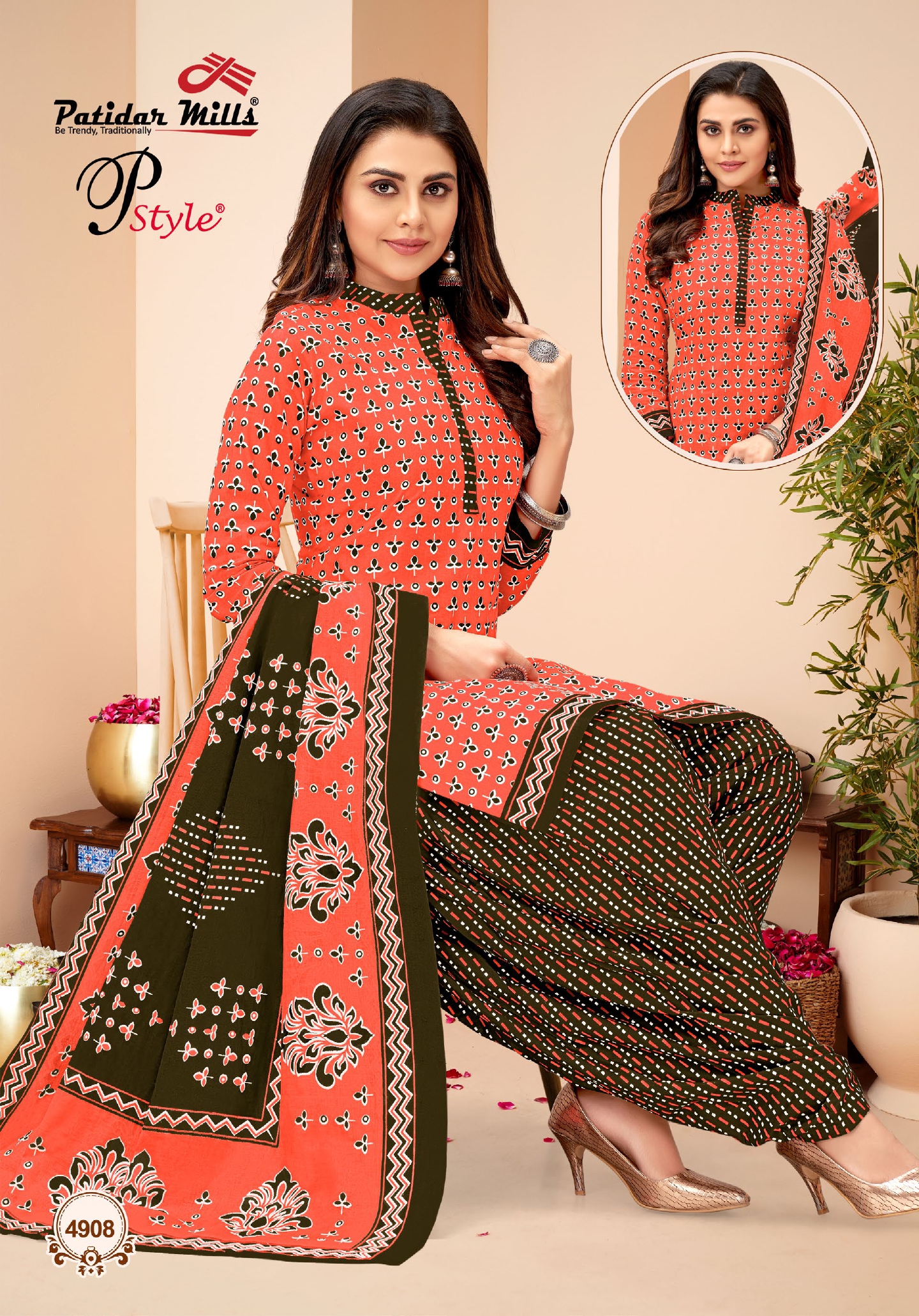 Vardan Ethnic P Style Vol 49 Cotton Wholesale Salwar Suit Catalog — Wholesale Salwar Suits, MPA wholesale from Surat - Gallery Image 8