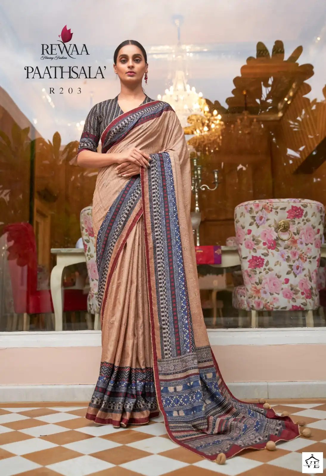 Rewaa Paathshala Soft Khadi Silk Wholesale Sarees Catalog - Image 2