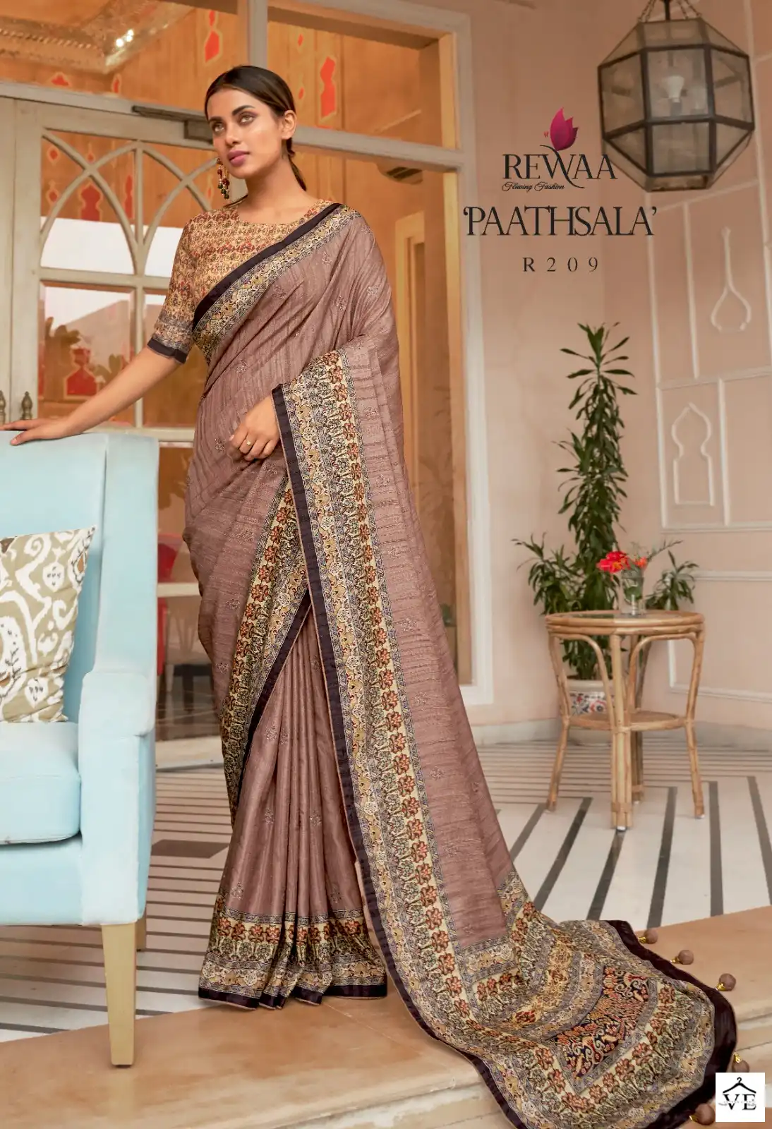 Rewaa Paathshala Soft Khadi Silk Wholesale Sarees Catalog - Image 7