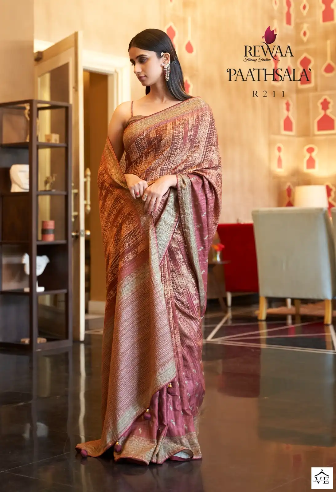 Rewaa Paathshala Soft Khadi Silk Wholesale Sarees Catalog - Image 8