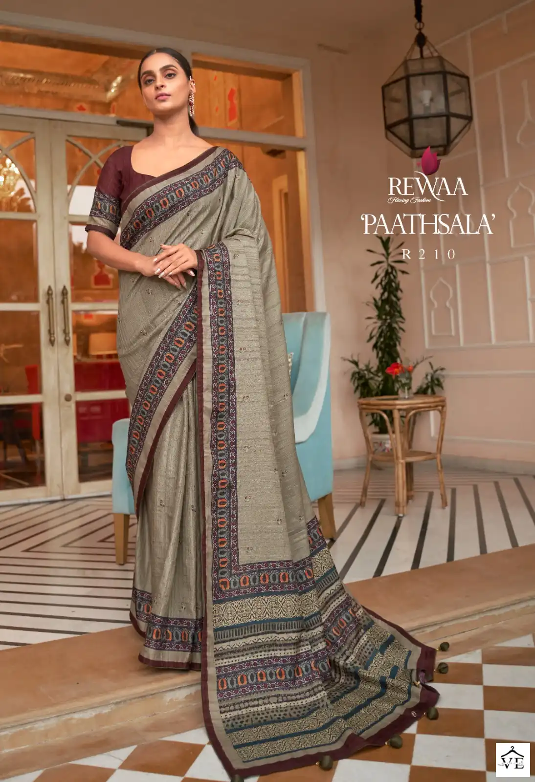 Rewaa Paathshala Soft Khadi Silk Wholesale Sarees Catalog - Image 9