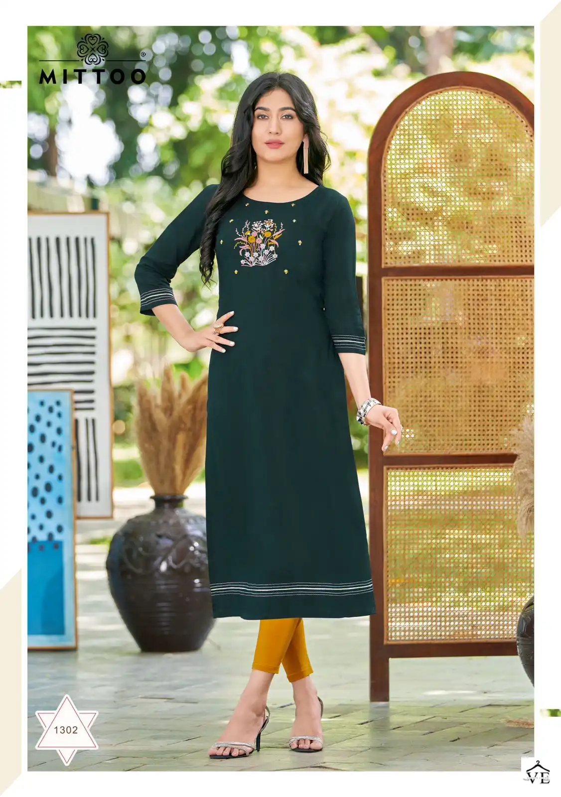 Mittoo Palak Vol 35 Heavy Rayon Wholesale Kurtis Catalog — Wholesale Kurtis, Mittoo wholesale from Surat - Gallery Image 2