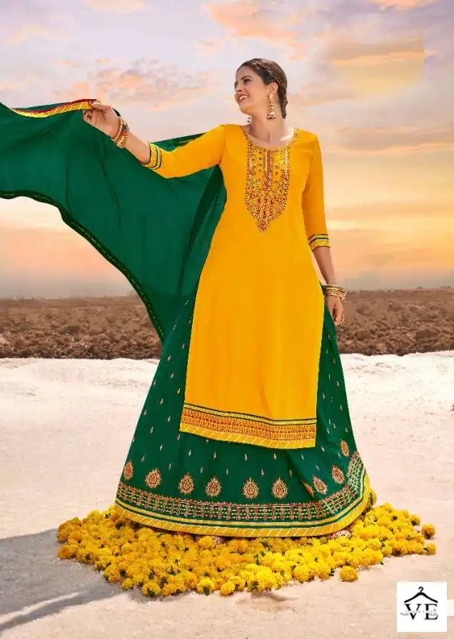 Vardan Ethnic Panihari Vol 3 Airjet Rayon Wholesale Readymade Salwar Suit Catalog — Wholesale Salwar Suits, MPA wholesale from Surat - Gallery Image 4