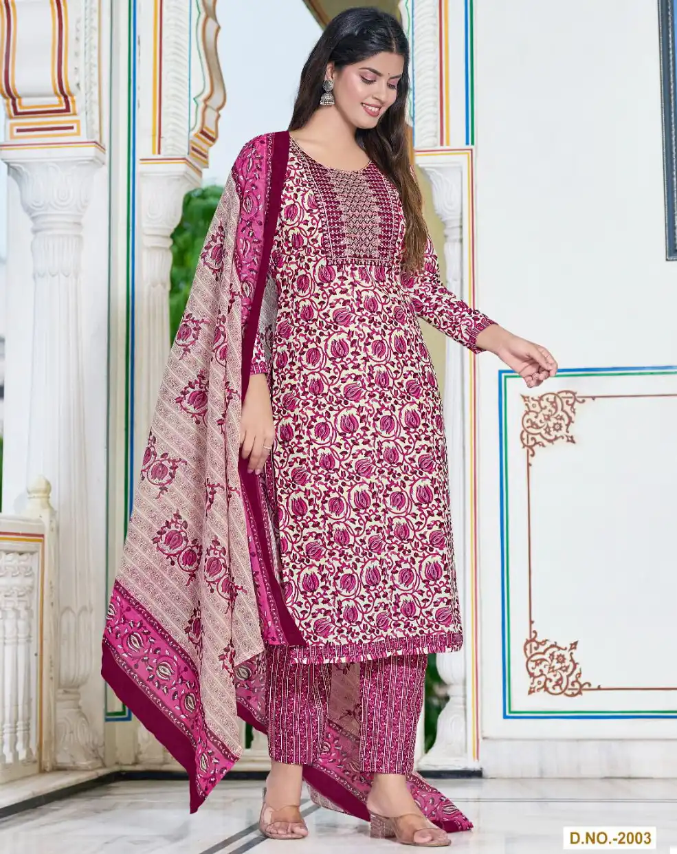 Kavya Pashmina Vol 2 Malaysian Cotton Wholesale Readymade Salwar Suit Catalog — Wholesale Salwar Suits, MPA wholesale from Surat — view 1