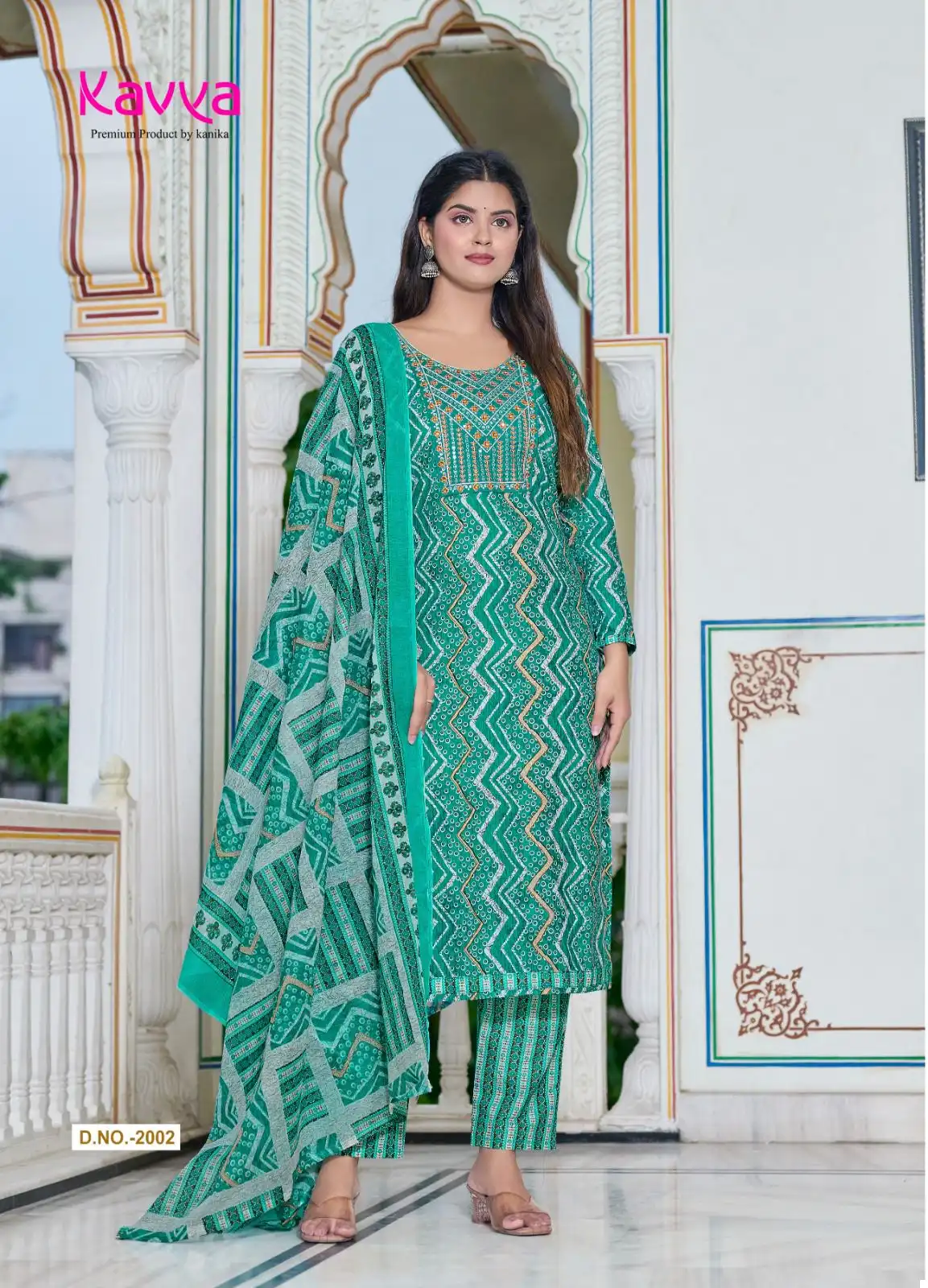 Kavya Pashmina Vol 2 Malaysian Cotton Wholesale Readymade Salwar Suit Catalog — Wholesale Salwar Suits, MPA wholesale from Surat - Gallery Image 3