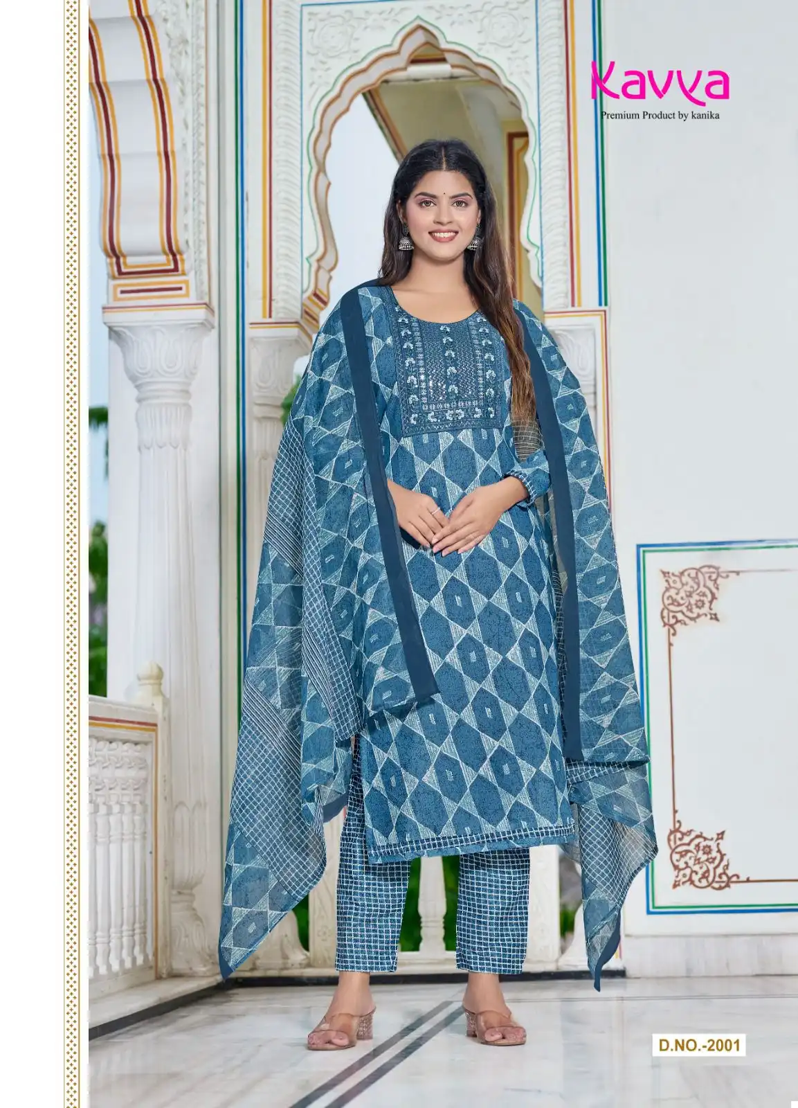 Kavya Pashmina Vol 2 Malaysian Cotton Wholesale Readymade Salwar Suit Catalog — Wholesale Salwar Suits, MPA wholesale from Surat - Gallery Image 4