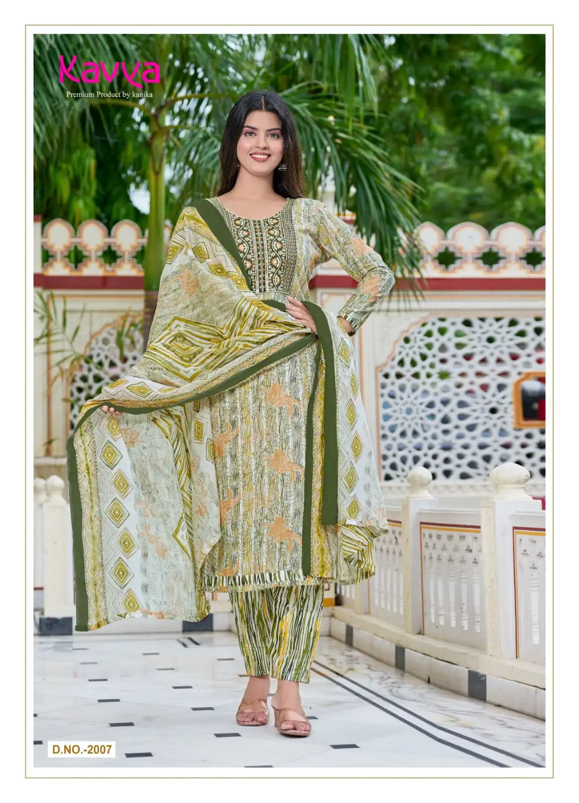 Kavya Pashmina Vol 2 Malaysian Cotton Wholesale Readymade Salwar Suit Catalog — Wholesale Salwar Suits, MPA wholesale from Surat - Gallery Image 6