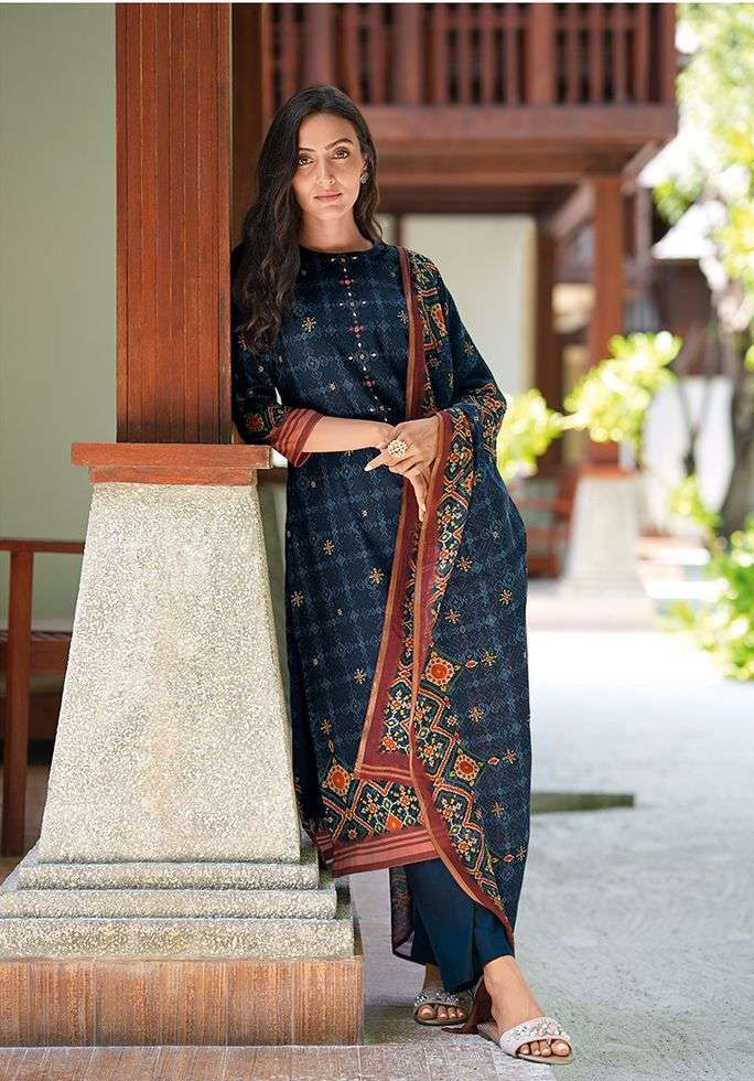 Varsha Patola Cotton Wholesale Designer Salwar Suit Catalog — Wholesale Salwar Suits, Varsha wholesale from Surat - Gallery Image 4