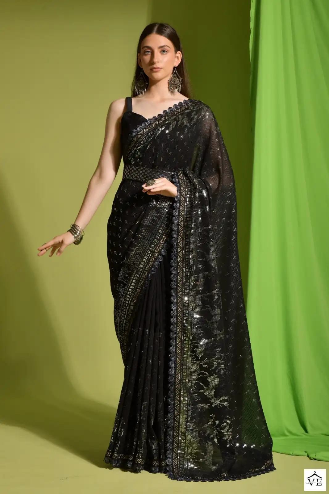 Pc Sequence Vol 24 Heavy Georgette Wholesale Fancy Sarees Catalog — Wholesale Sarees, MPA wholesale from Surat - Gallery Image 2