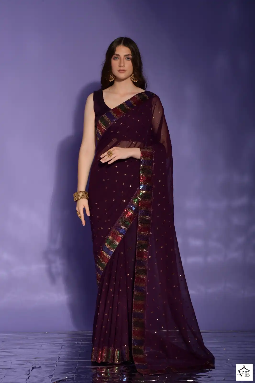 Pc Sequence Vol 26 Georgette Wholesale Fancy Sarees Catalog — Wholesale Sarees, MPA wholesale from Surat - Gallery Image 4