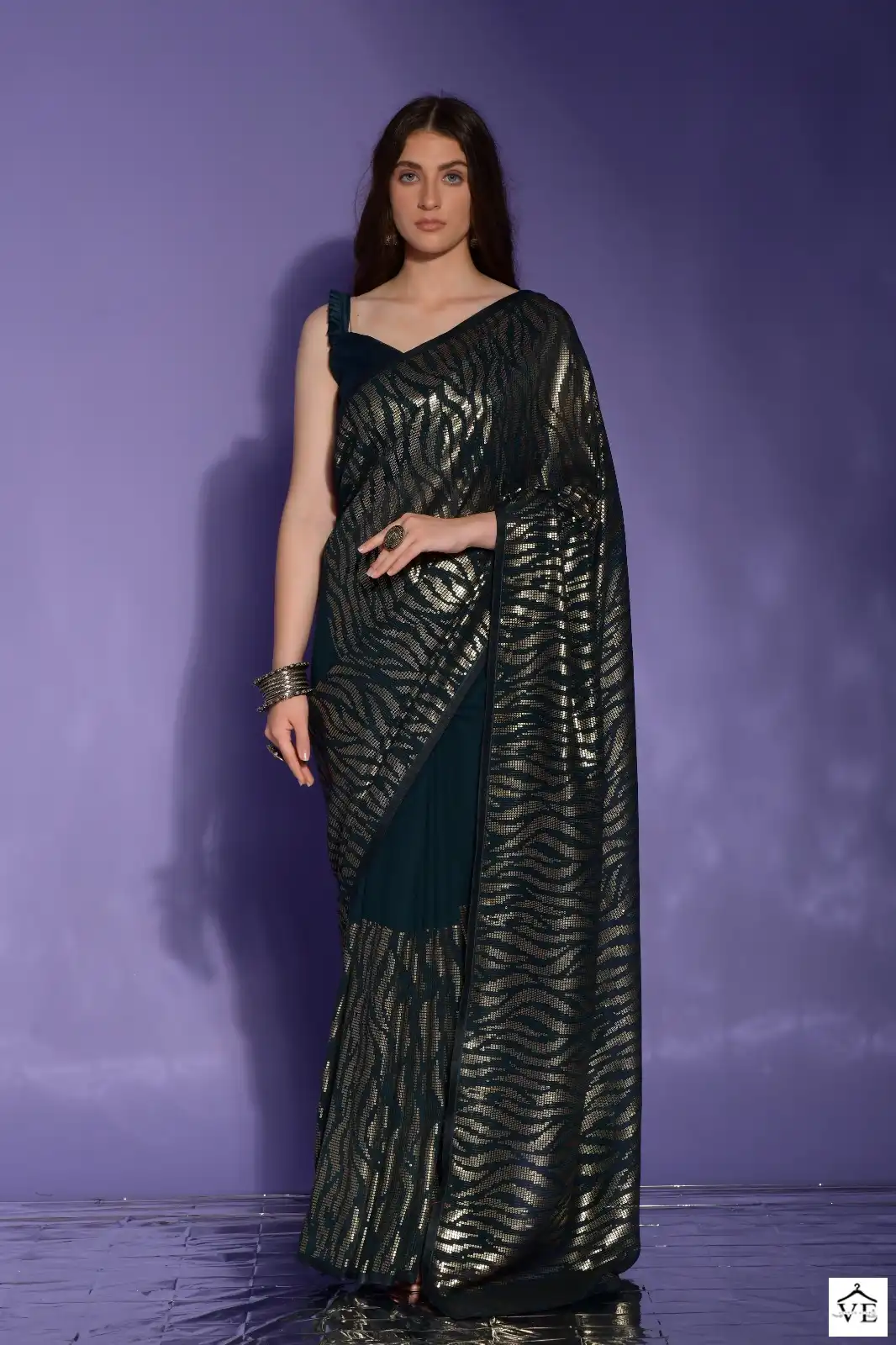 Vardan Ethnic Sequence Vol 30 Georgette Wholesale Saree Catalog — Wholesale Sarees, MPA wholesale from Surat - Gallery Image 2