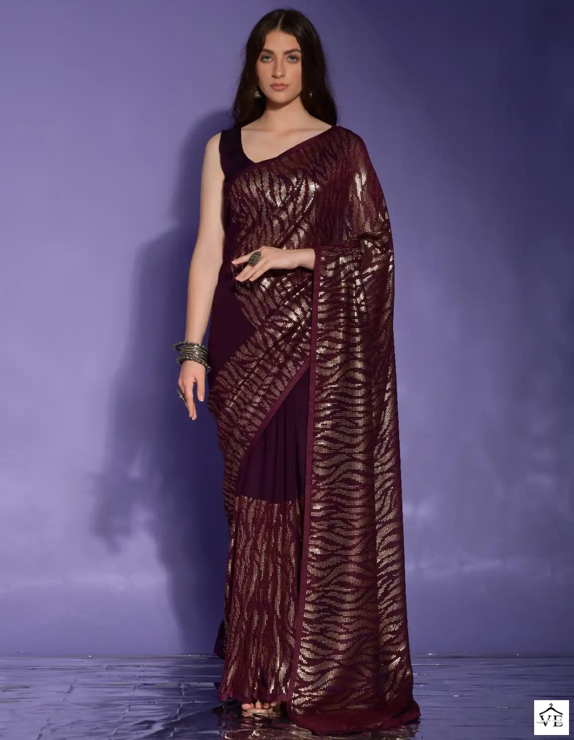 Vardan Ethnic Sequence Vol 30 Georgette Wholesale Saree Catalog — Wholesale Sarees, MPA wholesale from Surat — view 1