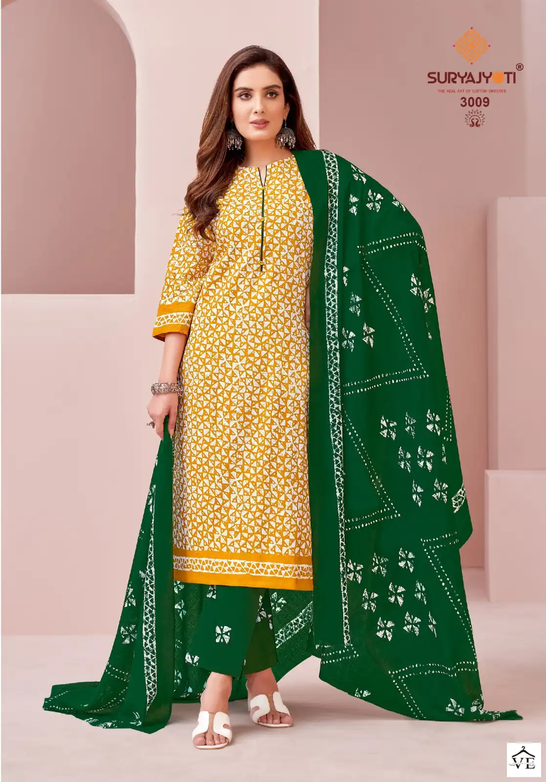 Suryajyoti Pehnava Vol 3 Cambric Cotton Wholesale Salwar Suit Catalog — Wholesale Salwar Suits, MPA wholesale from Surat - Gallery Image 4