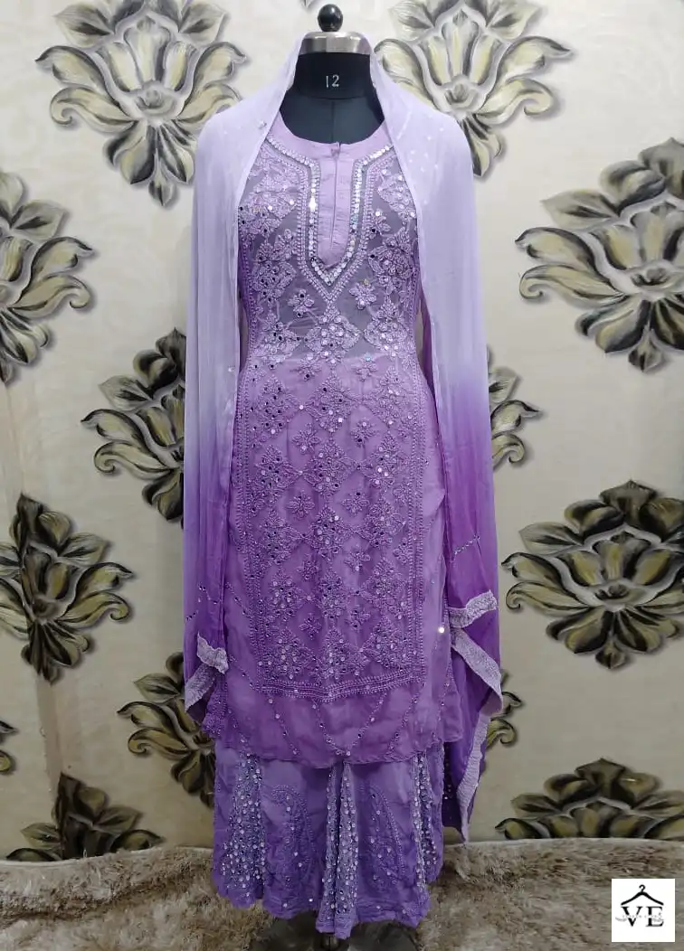 Vardan Ethnic Pick &Choose Viscose Georgette Wholesale Readymade Suits Size Set Catalog — Wholesale Salwar Suits, MPA wholesale from Surat — view 1