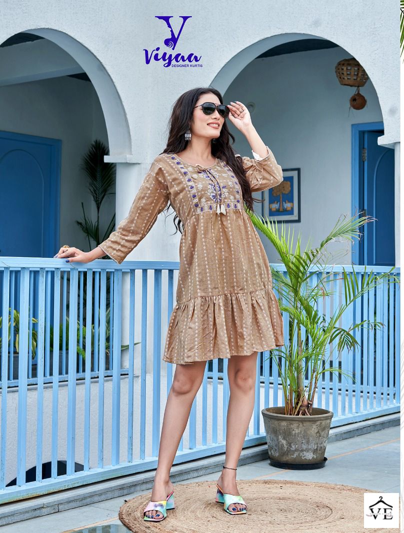 Viyaa Popstar Vol 1 Khadi Cottons Wholesale Kurti Catalog — Wholesale Kurtis, MPA wholesale from Surat - Gallery Image 4