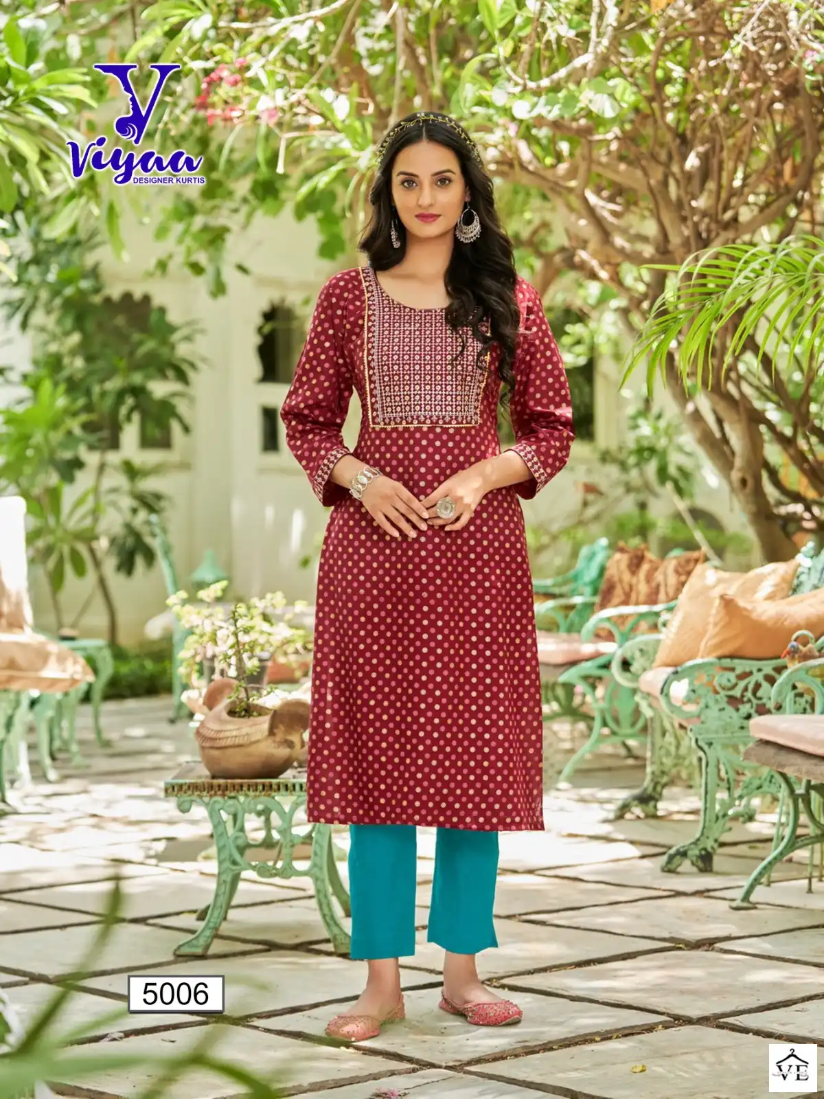 Viyaa Poshak V5 Pure 14 Kg Rayon Wholesale Kurtis Catalog — Wholesale Kurtis, MPA wholesale from Surat - Gallery Image 5