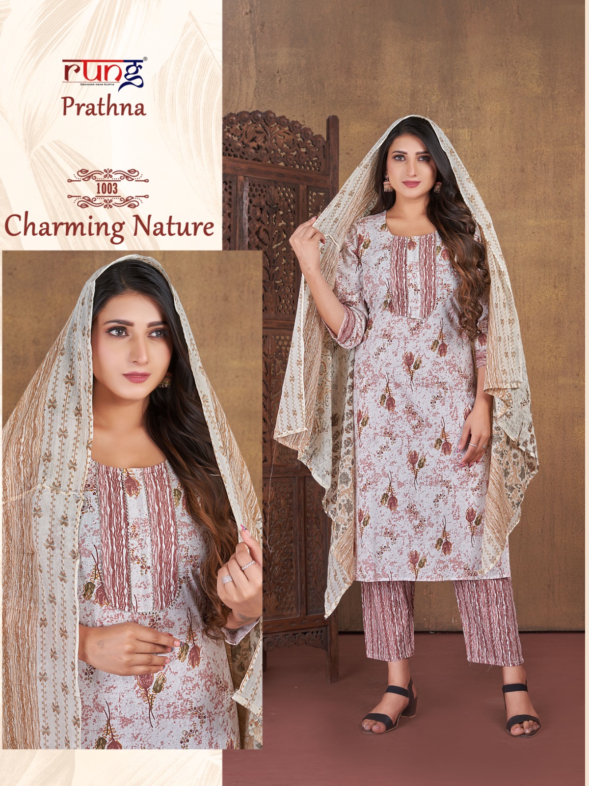Rung Prarthna Heavy Cotton Print Wholesale Readymade Salwar Suit Catalog — Wholesale Salwar Suits, MPA wholesale from Surat - Gallery Image 4