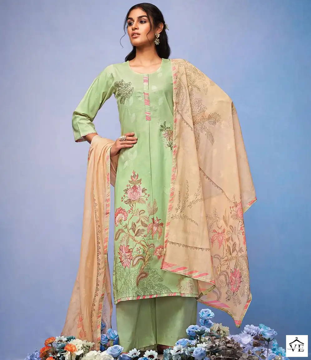 Ganga Pratiksha Premium Cotton Printed Wholesale Designer Salwar Suit Catalog — Wholesale Salwar Suits, Ganga wholesale from Surat — view 1