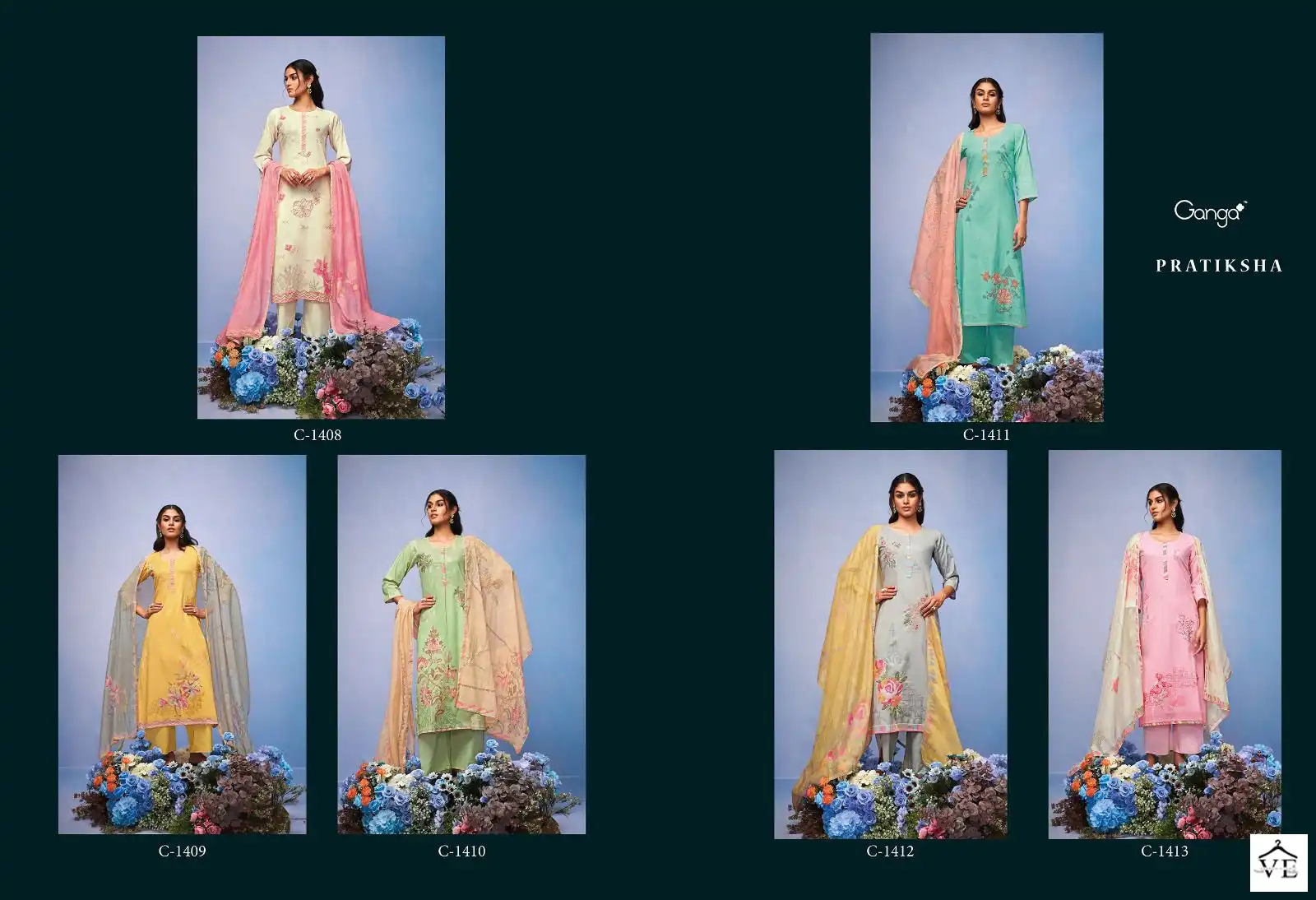 Ganga Pratiksha Premium Cotton Printed Wholesale Designer Salwar Suit Catalog — Wholesale Salwar Suits, Ganga wholesale from Surat — view 7