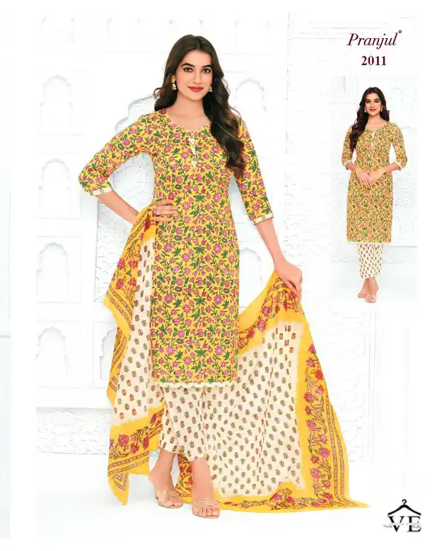 Pranjul Priyanka Vol 20 Pure Cotton Wholesale Readymade Suits Catalog — Wholesale Salwar Suits, MPA wholesale from Surat - Gallery Image 33