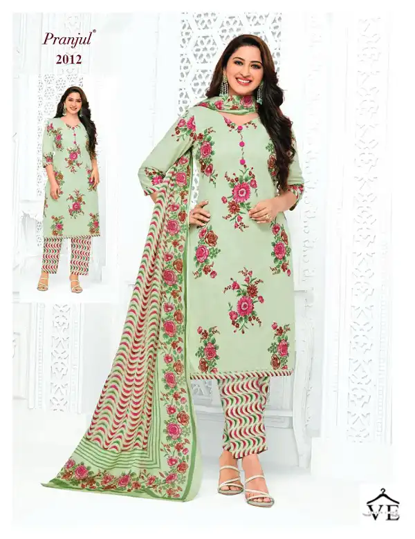Pranjul Priyanka Vol 20 Pure Cotton Wholesale Readymade Suits Catalog — Wholesale Salwar Suits, MPA wholesale from Surat - Gallery Image 34