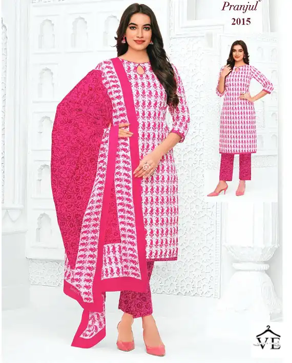 Pranjul Priyanka Vol 20 Pure Cotton Wholesale Readymade Suits Catalog — Wholesale Salwar Suits, MPA wholesale from Surat — view 1